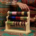 আপনার শখের চুড়ি গুলোকে সাজিয়ে রাখুন নান্দনিক কাঠের চুরির আলনায়।