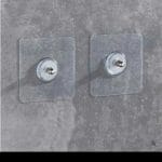 প্রিমিয়াম মানের ওয়াল হুক, স্ব আঠালো স্বচ্ছ .( 6 Pcs 1 set )