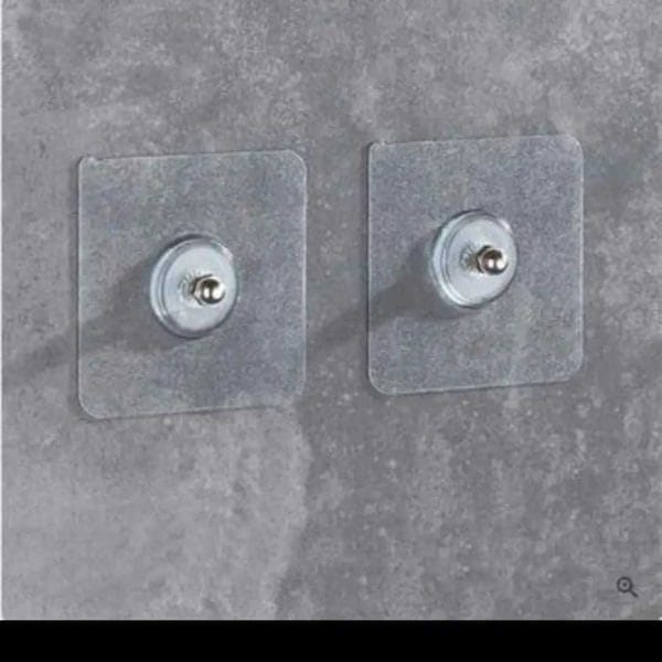 প্রিমিয়াম মানের ওয়াল হুক, স্ব আঠালো স্বচ্ছ .( 6 Pcs 1 set )