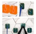 প্রিমিয়াম মানের ওয়াল হুক, স্ব আঠালো স্বচ্ছ .( 6 Pcs 1 set )