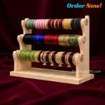 আপনার শখের চুড়ি গুলোকে সাজিয়ে রাখুন নান্দনিক কাঠের চুরির আলনায়।