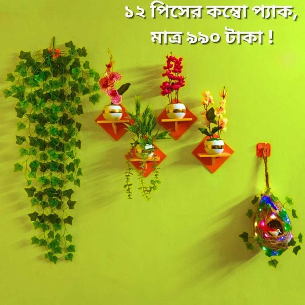 ১২ পিসের কম্বো প্যাকে আপনার বাসা কিংবা অফিস হোক আরো সুন্দর ও আকর্ষণীয়।