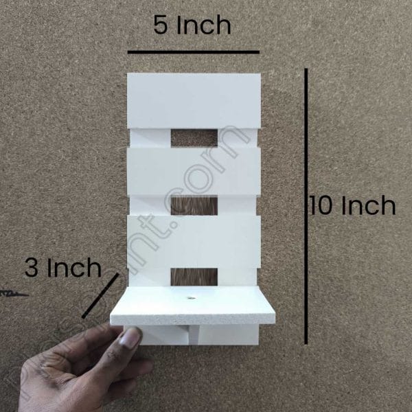 ৮ পিসের কম্বো প্যাক ৪ পিস ভিনটেজ ওয়াল সেল্ফ এবং ৪ পিস ফুলসহ পাচ্ছেন। আঠালো সিস্টেম সহজে সেটিং করা যায়।