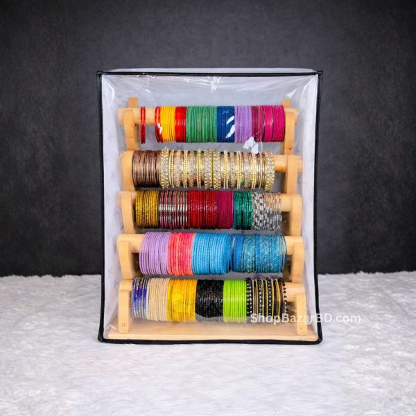 আপনার শখের চুড়ি গুলোকে সাজিয়ে রাখুন নান্দনিক মেহেগনি কাঠের চুরির আলনায়।(সাথে ডাস্ট কভার একদম ফ্রি)